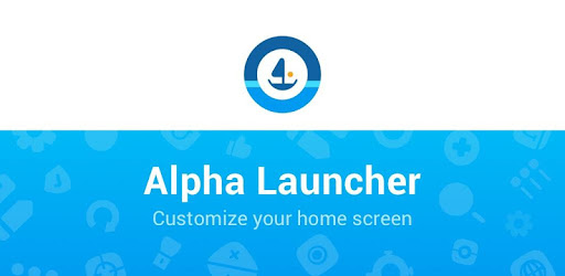 AlphaLauncher Customize screen